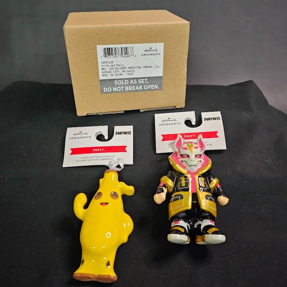 Fortnite Drift and Peely Hallmark Decoupage Christmas Ornaments, Set of 2 - Picture 6 of 7